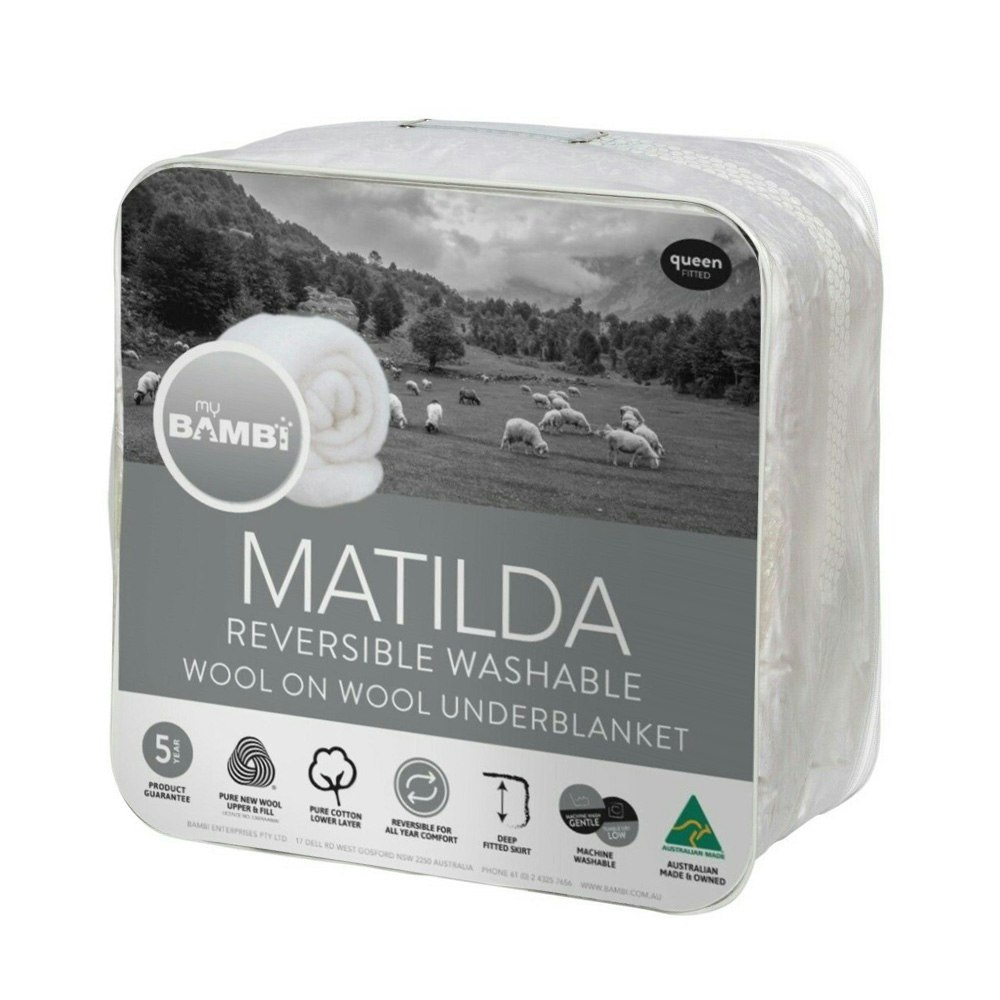 Bambi Matilda Wool on Wool Underlay Packaging