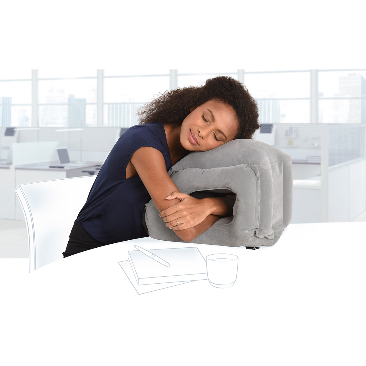 Inflatable sales plane pillow