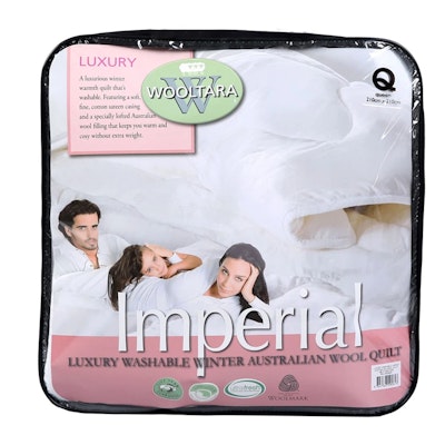 Wooltara Imperial Luxury Washable Winter Wool Quilt 450GSM Packaging