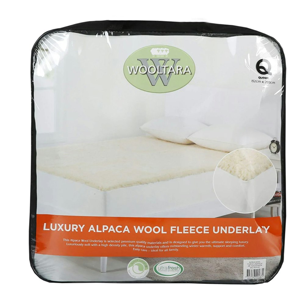Wooltara 350GSM Washable Alpaca Wool Fleece Underlay