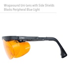 Wraparound Uni-Lens with Side Shields
