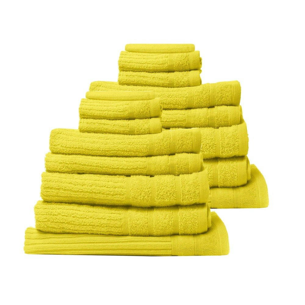 Royal Comfort 16 Piece Eden Luxury Cotton Bath Towel Set