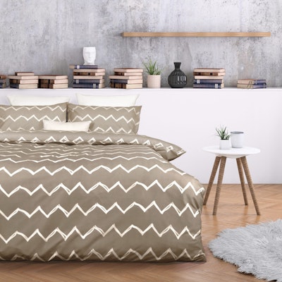 Essentially Home Living Zachary Quilt Cover Set taupe