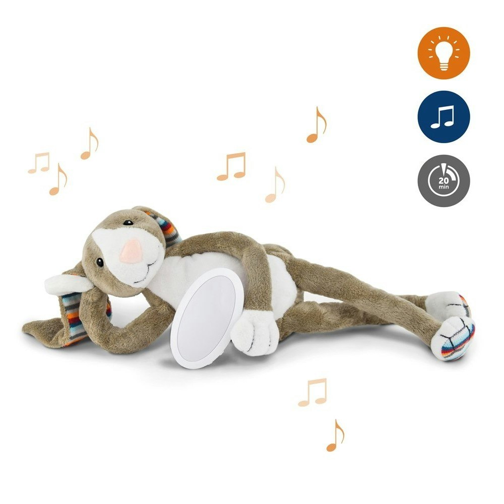 ZAZU Bo Soft Toy Nightlight with Melodies Lying Down