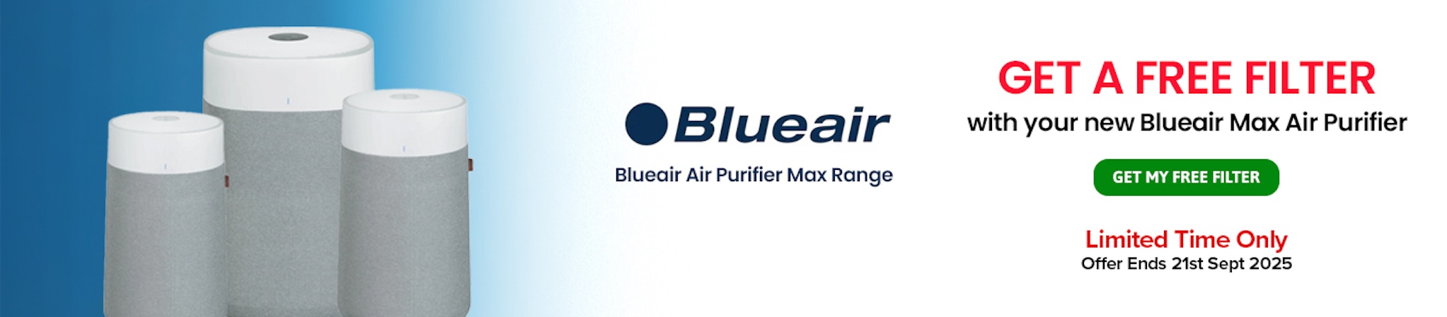 Blueair Free Filter Promotion