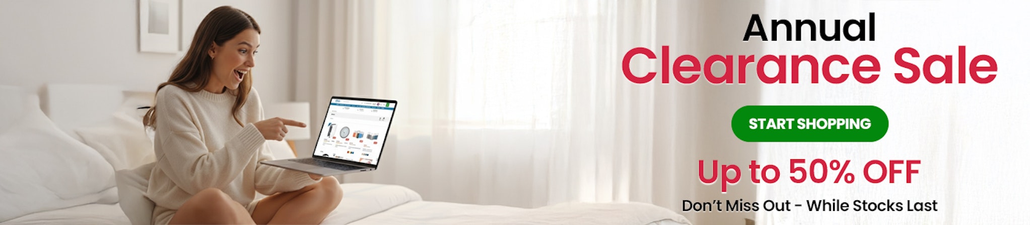 Annual Clearance Sale - Up to 50% Off