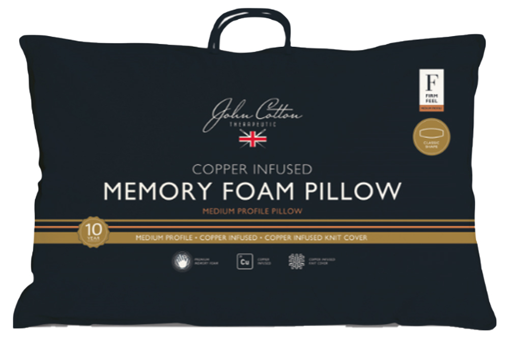 down surround memory foam pillow