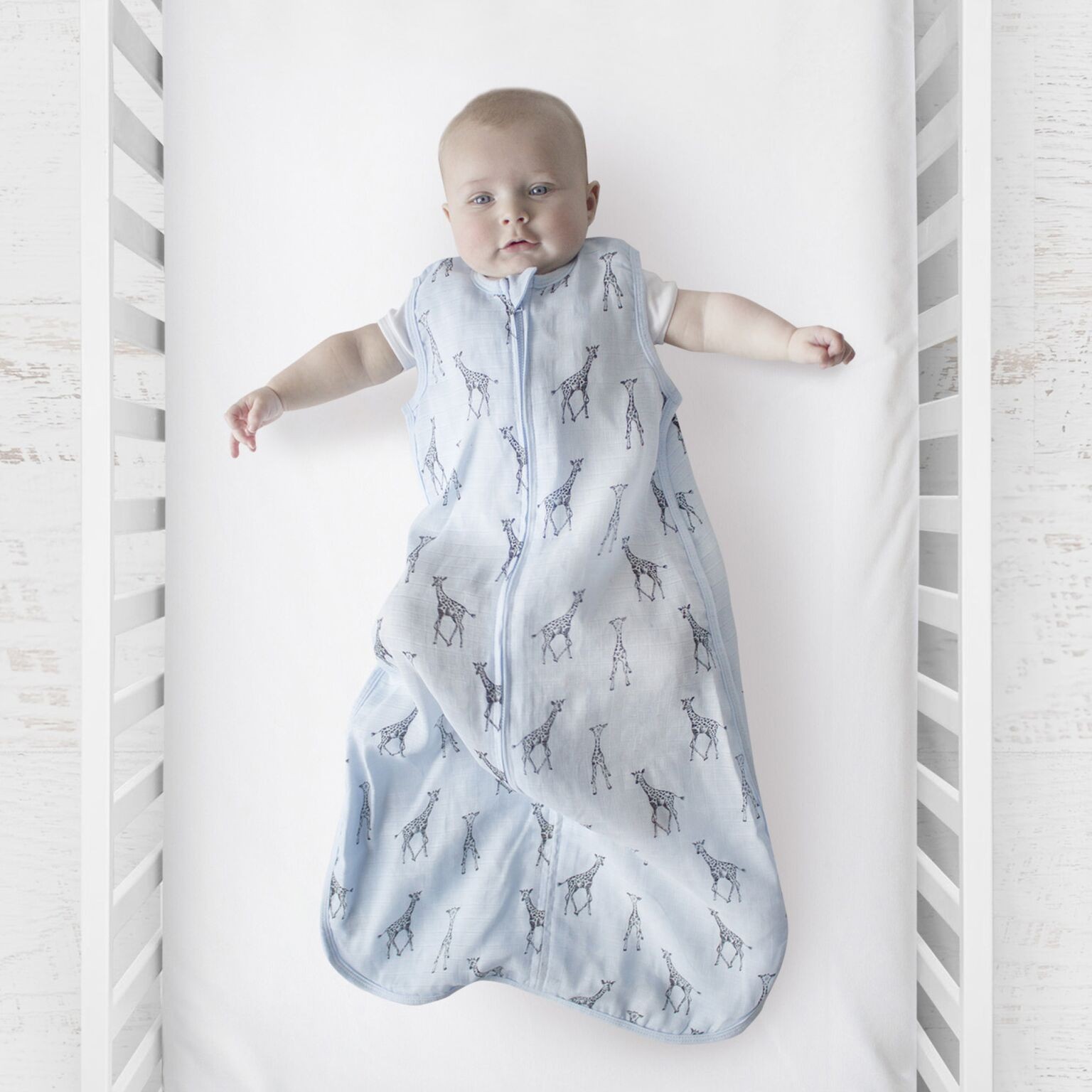 Nabance Cotton Baby Sleeping Bag Baby Sleeping Sack 0.5 Tog Nursery Wearable Blanket Swaddle for Infant Toddler Unisex 18-36 Months
