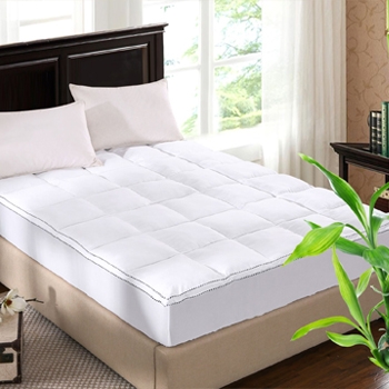 ovela 1000gsm bamboo fibre pillowtop mattress topper